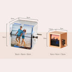 Personalized 24 Photos Hand-cranked Flipbook Acrylic Frame Animation Machine 15*15cm