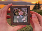 Personalized gift hand-cranked photo album with light music box
